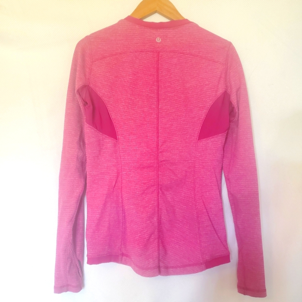 Lululemon Pink Long Sleeve Athletic Top Size 10 - Picture 4 of 5